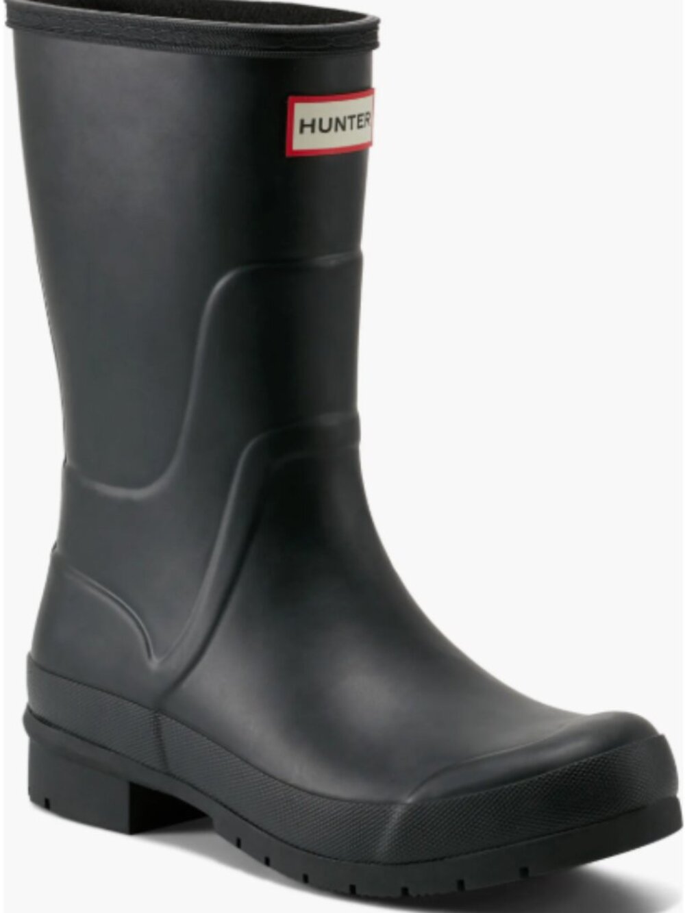 Hunter Liberty Mid Rain Boots Black NWT Size 8